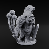 Triple Flail Swinging Boarman Gladiator Miniature for Dungeons and Dragons, Pathfinder or other TTRPGs