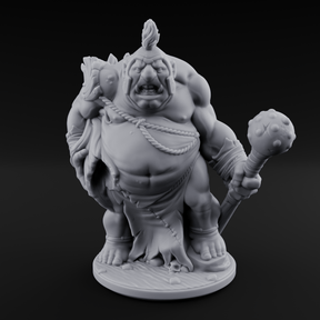 Snack Hauling Ogre Brute Miniature for Dungeons and Dragons, Pathfinder or other TTRPGs