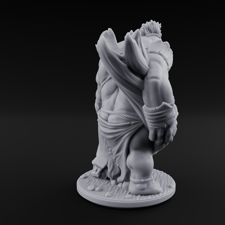 Snack Hauling Ogre Brute Miniature for Dungeons and Dragons, Pathfinder or other TTRPGs