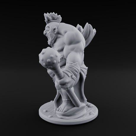 Snack Hauling Ogre Brute Miniature for Dungeons and Dragons, Pathfinder or other TTRPGs