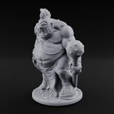 Snack Hauling Ogre Brute Miniature for Dungeons and Dragons, Pathfinder or other TTRPGs