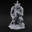 Skull Stomping Troll Gladiator Miniature for Dungeons and Dragons, Pathfinder or other TTRPGs