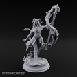 Staff Summoning Tiefling Sorcerer Miniature for Dungeons and Dragons, Pathfinder or other TTRPGs