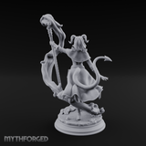 Staff Summoning Tiefling Sorcerer Miniature for Dungeons and Dragons, Pathfinder or other TTRPGs