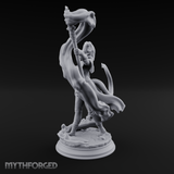 Staff Summoning Tiefling Sorcerer Miniature for Dungeons and Dragons, Pathfinder or other TTRPGs