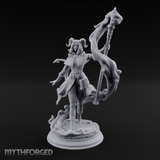 Staff Summoning Tiefling Sorcerer Miniature for Dungeons and Dragons, Pathfinder or other TTRPGs