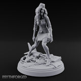 Arm Raised Shrieking Zombie Flight Attendant Miniature for Dungeons and Dragons, Pathfinder or other TTRPGs