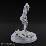 Arm Raised Shrieking Zombie Flight Attendant Miniature for Dungeons and Dragons, Pathfinder or other TTRPGs
