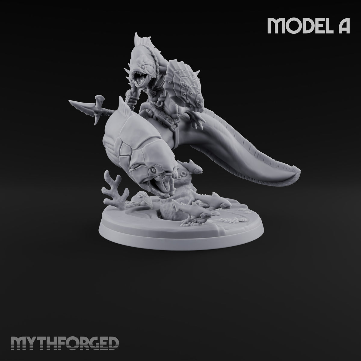 The Undertow Goes to War Kuo-toa Giant Moray Eel Rider A — Bare-headed