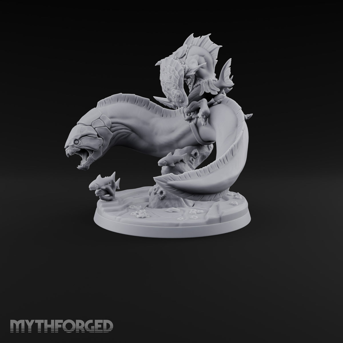 The Undertow Goes to War Kuo-toa Giant Moray Eel Rider A — Helmeted