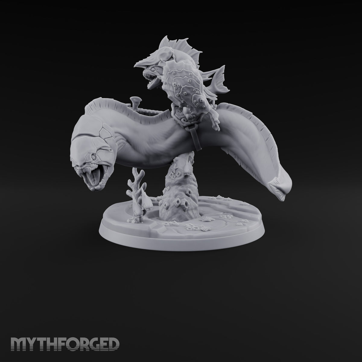 The Undertow Goes to War Kuo-toa Giant Moray Eel Rider A — Helmeted