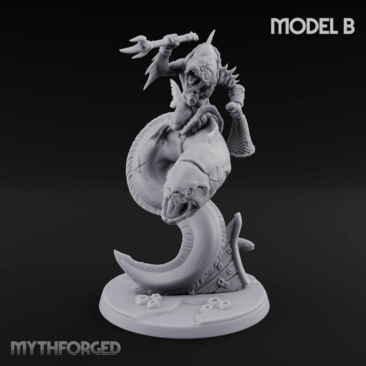 The Undertow Goes to War Kuo-toa Giant Moray Eel Rider B — Bare-headed