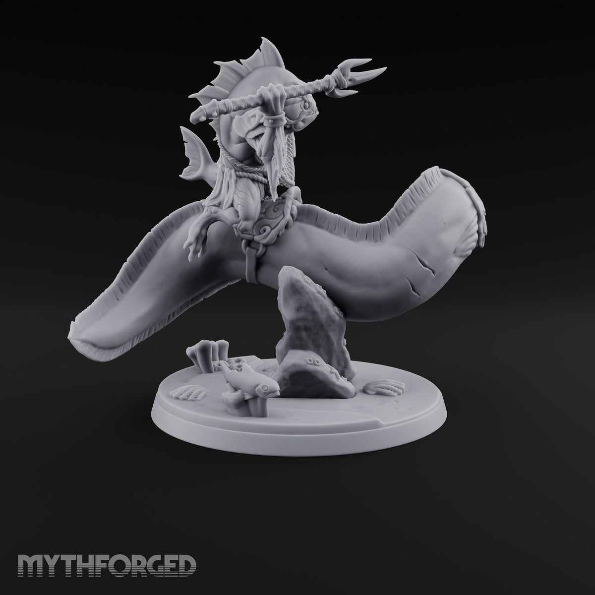 The Undertow Goes to War Kuo-toa Giant Moray Eel Rider C — Bare-headed