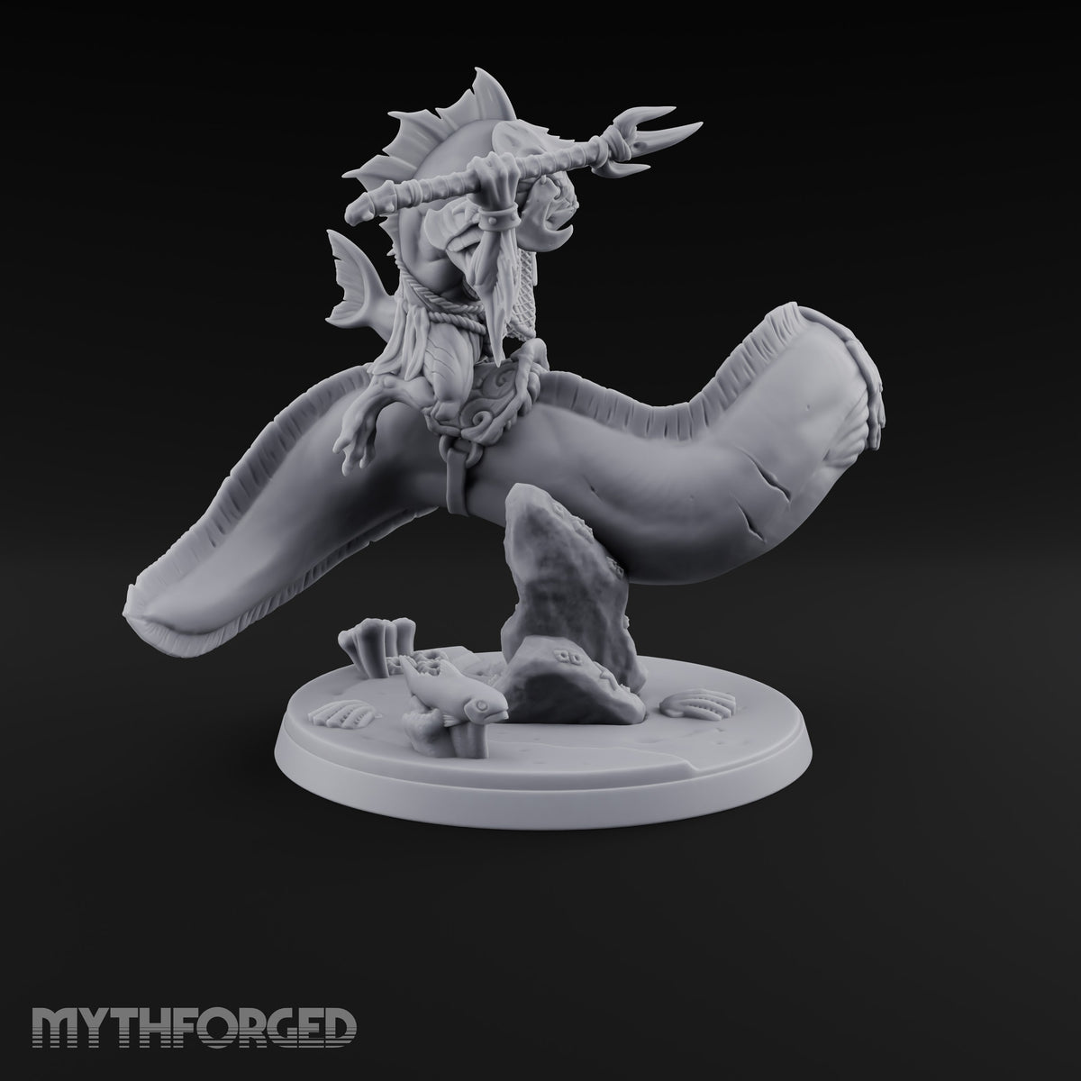 The Undertow Goes to War Kuo-toa Giant Moray Eel Rider C — Helmeted