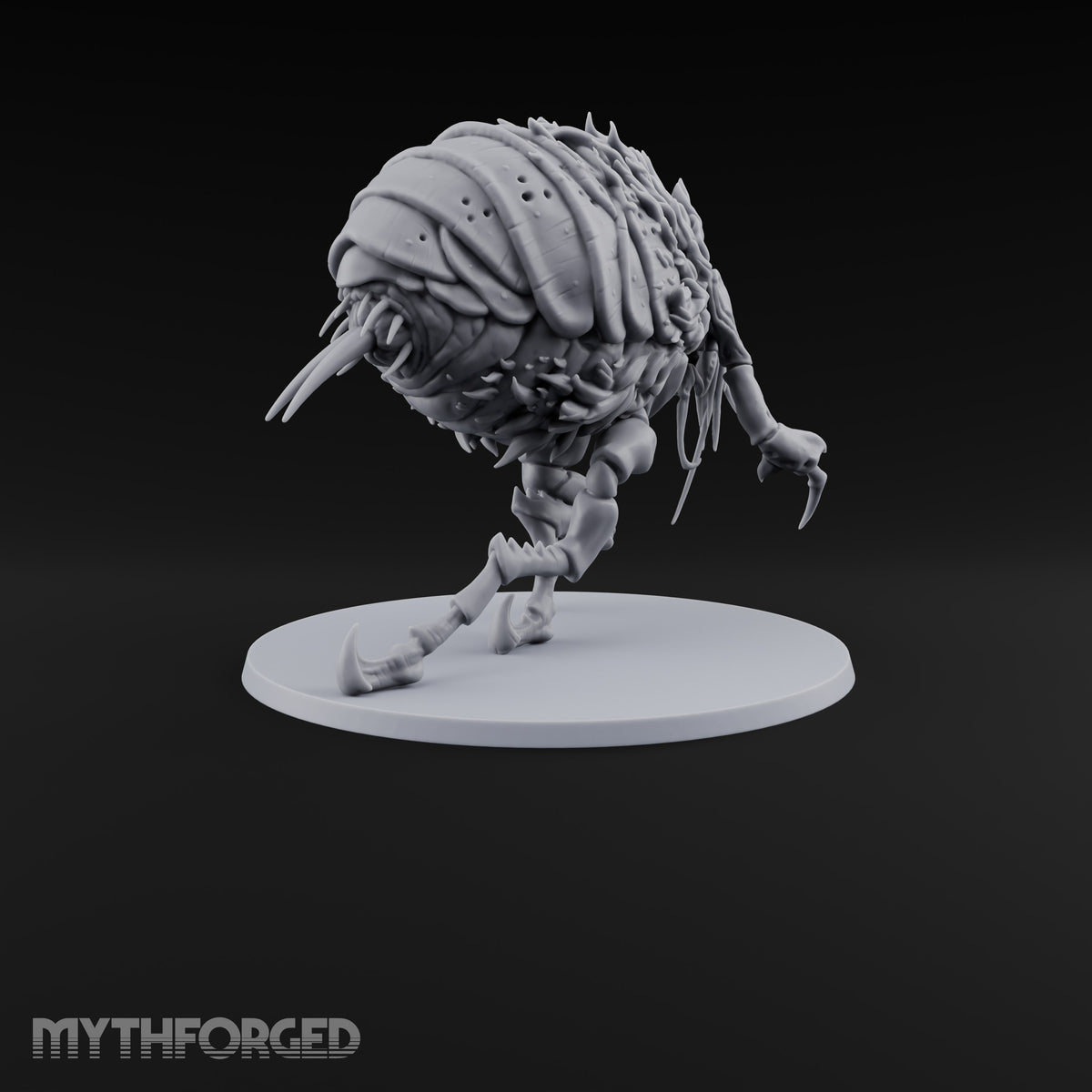 Itching for a Host Giant Flea with Pincer Claws and Bristled Abdomen