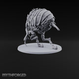 Itching for a Host Giant Flea with Pincer Claws and Bristled Abdomen