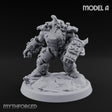 Armour Clad Brawling Dwarf Breaker A Miniature for Dungeons and Dragons, Pathfinder or other TTRPGs