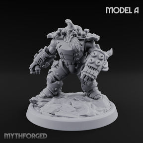 Armour Clad Brawling Dwarf Breaker A Miniature for Dungeons and Dragons, Pathfinder or other TTRPGs