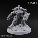 Armour Clad Brawling Dwarf Breaker A Miniature for Dungeons and Dragons, Pathfinder or other TTRPGs
