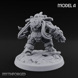 Armour Clad Brawling Dwarf Breaker A Miniature for Dungeons and Dragons, Pathfinder or other TTRPGs