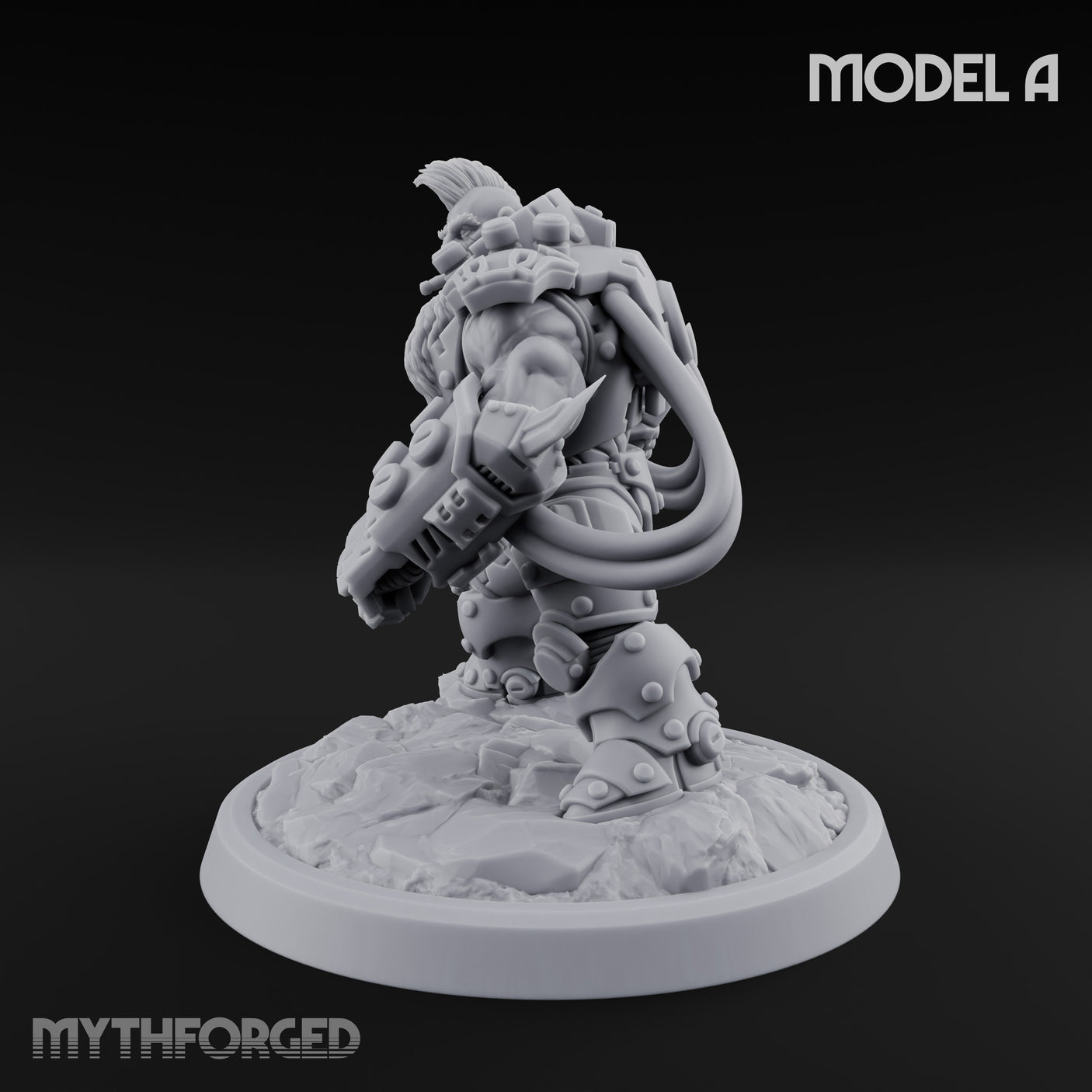 Armour Clad Brawling Dwarf Breaker A Miniature for Dungeons and Dragons, Pathfinder or other TTRPGs