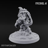 Armour Clad Brawling Dwarf Breaker A Miniature for Dungeons and Dragons, Pathfinder or other TTRPGs