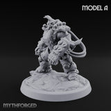 Armour Clad Brawling Dwarf Breaker A Miniature for Dungeons and Dragons, Pathfinder or other TTRPGs