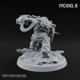 Armour Clad Brawling Dwarf Breaker B Miniature for Dungeons and Dragons, Pathfinder or other TTRPGs