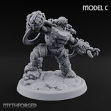 Armour Clad Brawling Dwarf Breaker C Miniature for Dungeons and Dragons, Pathfinder or other TTRPGs