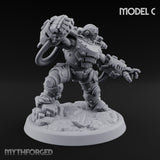 Armour Clad Brawling Dwarf Breaker C Miniature for Dungeons and Dragons, Pathfinder or other TTRPGs