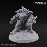 Armour Clad Brawling Dwarf Breakers Miniature for Dungeons and Dragons, Pathfinder or other TTRPGs