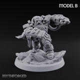 Armour Clad Brawling Dwarf Breakers Miniature for Dungeons and Dragons, Pathfinder or other TTRPGs