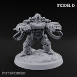 Armour Clad Brawling Dwarf Breakers Miniature for Dungeons and Dragons, Pathfinder or other TTRPGs