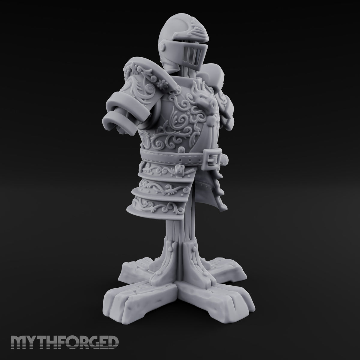 Suited Up, Nobody Home Ornate Armour Display Stand