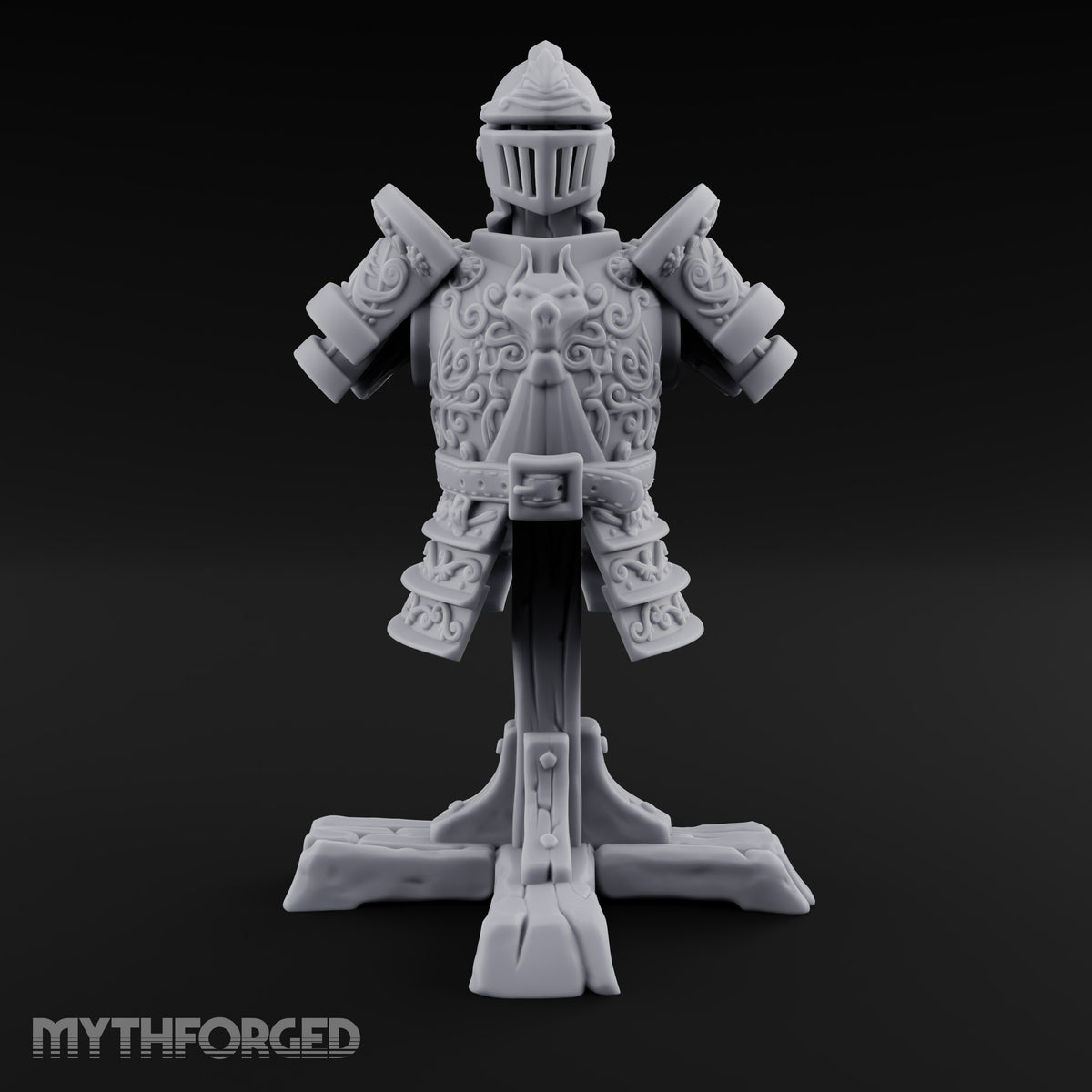 Suited Up, Nobody Home Ornate Armour Display Stand
