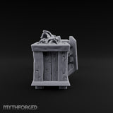 Shield Lid Left Ajar Wooden Storage Crates