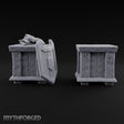 Shield Lid Left Ajar Wooden Storage Crates