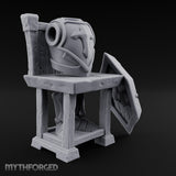 Legs Out, Chest Up Wooden Armour Display Stand