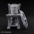 Legs Out, Chest Up Wooden Armour Display Stand