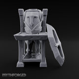 Legs Out, Chest Up Wooden Armour Display Stand