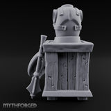 Breastplate Awaiting a Buyer Wooden Crate Armour Display