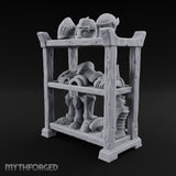 Helms Up, Boots Down Wooden Armour Display Shelf — Stocked