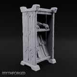 Gauntlets Left Out to Dry Wooden Armour Merchant Shelf