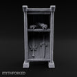 Gauntlets Left Out to Dry Wooden Armour Merchant Shelf