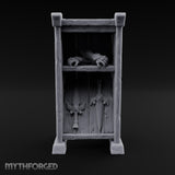 Gauntlets Left Out to Dry Wooden Armour Merchant Shelf