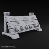 Boss Up, Buyer Beware Wooden Shield Display Rack — Empty