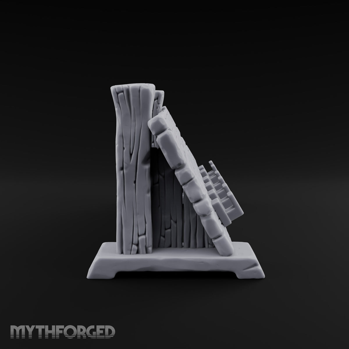 Boss Up, Buyer Beware Wooden Shield Display Rack — Empty