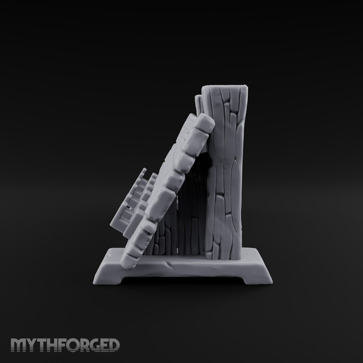Boss Up, Buyer Beware Wooden Shield Display Rack — Empty