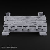 Boss Up, Buyer Beware Wooden Shield Display Rack — Empty