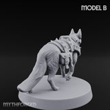 Armour Plated Snarling Trench Combat Dog B Miniature for Dungeons and Dragons, Pathfinder or other TTRPGs